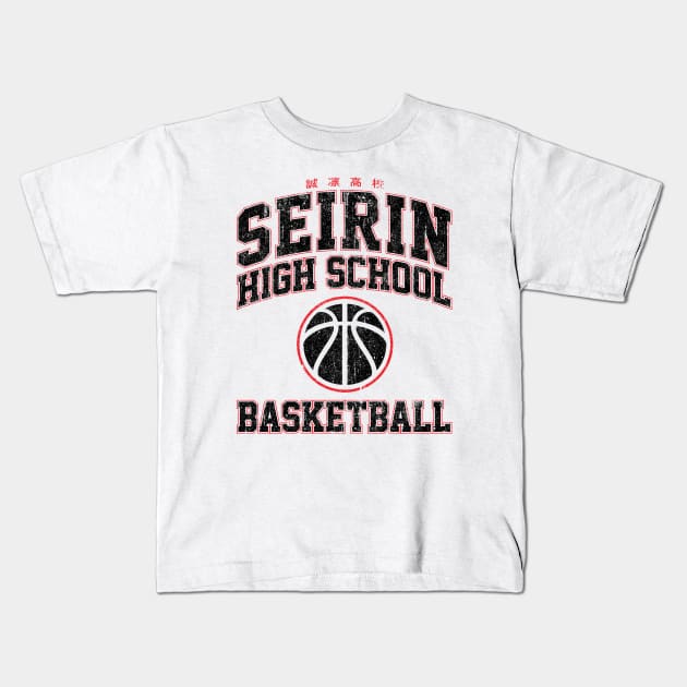 Seirin High School Basketball (Variant) Kids T-Shirt by huckblade